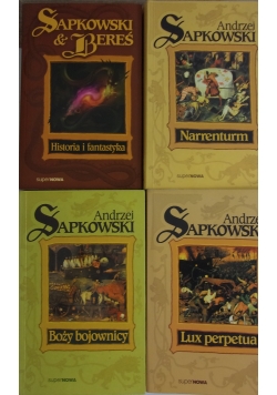 Sapkowski, zestaw 4 książek
