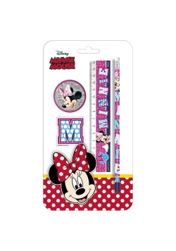 Zestaw 4 przyborów szkolnych Minnie 21