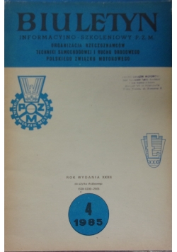 Biuletyn informacyjno-szkoleniowy P.Z.M.,Nr 4
