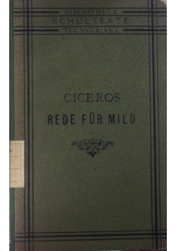 Ciceros Rede fur Milo, 1896 r.