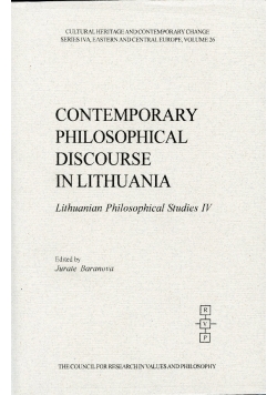 Contemporary Philosophical Discourse in Lithuania