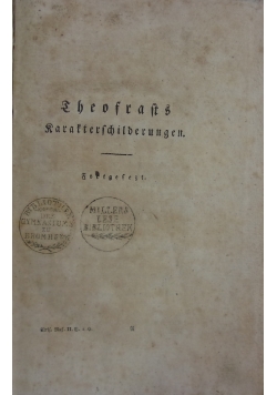 Dzieła Teofrasta z Eresos, ok 1918 r.