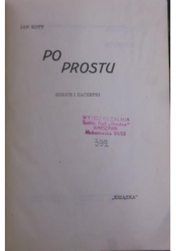 Po prostu szkice i zaczepki, 1946 r.