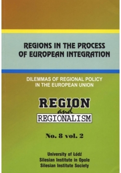 Regions in the process of European Integration No 8 vol 2