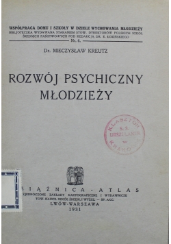 Rozwój Psychiczny Młodzieży 1931 r.