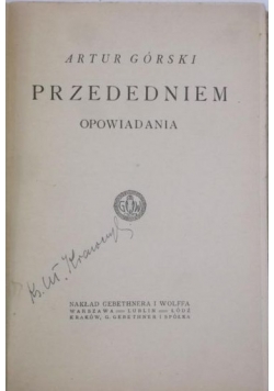 Przededniem, 1918 r.