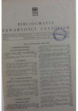 Bibliografia zawartości czasopism, Rocznik 26