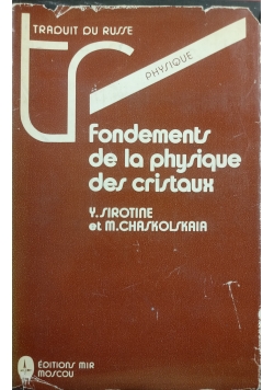Fondements de la physique des cristaux