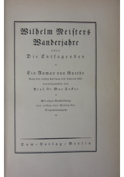 Wanderjahre,1921r.