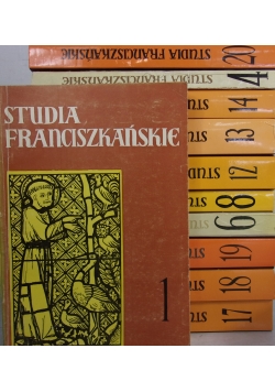 Studia Franciszkańskie, zestaw 11 książek