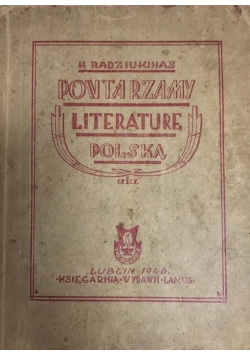 Powtarzamy literaturę Polską część I, 1946 r.