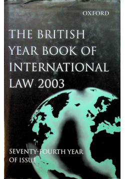 The British Year Book of International Law 2003