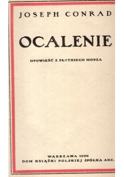 Ocalenie opowieść z płytkiego morza,1929r