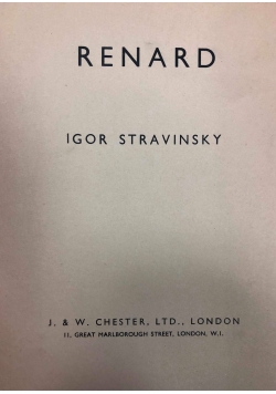 Renard, ok. 1916r.