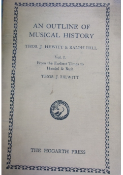 An outline o fmusical history,1929r.