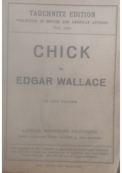 Chick, 1923 r.