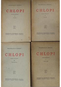 Chłopi powieść współczesna  tom od 1 do 4 1946 r.