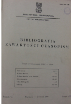 Bibliografia zawartości czasopism, zeszyt od 4 do 6