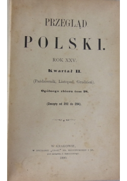 Przegląd Polski. 1890 r.
