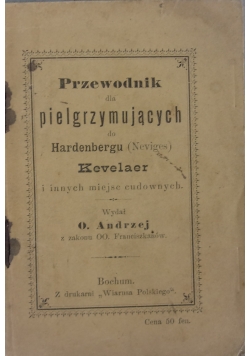 Przewodnik dla [pielgrzymujących do Hardenburgu, 1894 r.