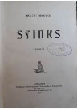 Sfinks, 1922 r.
