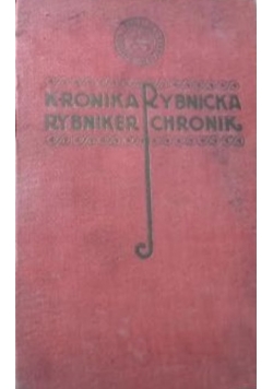 Kronika Rybnicka (Rybniker Chronik),1925 r.
