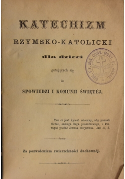 Katechizm rzymsko-katolicki dla dzieci, 1902 r.