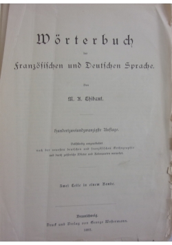 Worterbuch, 1892r.