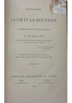 La Vie Et La Doctrine ,1898 r.