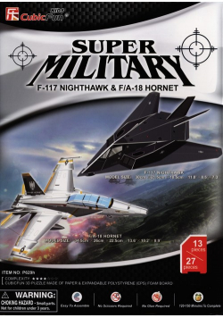 Puzzle 3D Samoloty F-117 Nighthawk i F/A -18 Hornet