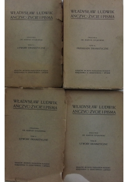 Władysław Ludwik Anczyc .Życie i pisma ,zestaw 4 książek