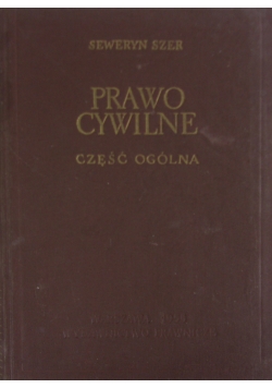 Prawo cywilne częśc ogólna