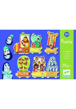 Puzzle - Pociąg z liczbami