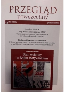 Przegląd powszechny grudzień 2007