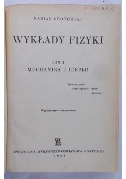 Wykłady fizyki, 1949r.