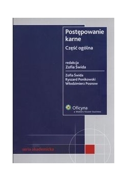 Postępowanie karne. Część ogólna