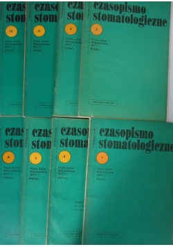 Czasopismo stomatologiczne - zestaw 8 czasopism