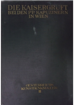 Osterreichs Kunstdenkmaler, 1925 r.