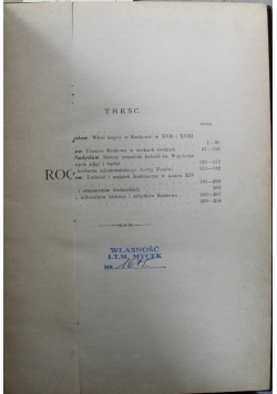 Rocznik Krakowski Tom III 1900 r