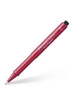Cienkopis Ecco Pigment 0.3 mm czerwony 10 sztuk