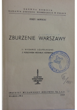 Zburzenie Warszawy,1949r.