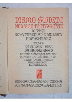 Pismo Święte Nowego Testamentu