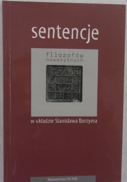 Sentencje filozofów nowożytnych