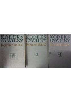 Kodeks cywilny komentarz, zestaw 3 książek
