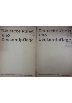 Deutsche Kunst und Denkmalpflege, 1939, 4/5 i 1940/ 41, I/2