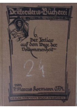 Der Tertiar auf dem Wege der Vollkommenheit, 1924r.