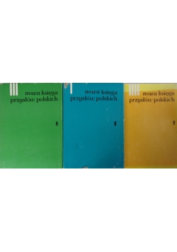 Nowa księga przysłów polskich I, III iIV tomy