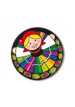 Przypinka mała - łowiczanka 37 mm FOLKSTAR