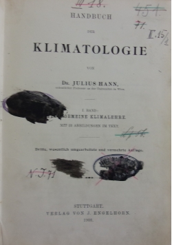 Klimatologie , 1908r