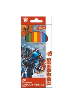 Kredki ołówkowe 12 kolorów Transformers